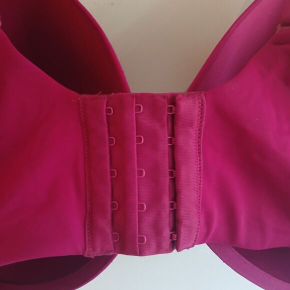 Ambrielle T Shirt Bra Size 46DDD Hot Pink Smooth Cup Underwire Barbiecore - Picture 6 of 8
